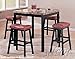 ACME 5-Piece Counter Height Dining Set, Faux Marble