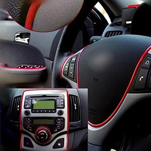 5M Car Auto Decoration Sticker Thread Indoor Pater Car Interior Exterior Body Modify Decal 10 Colors (Orange)