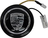 IMAGE OF Porsche Steering Wheel Horn Button in BLACK for 911 914 993 928 968 944 986 930 996 924 996 997 Boxster Cayenne Carrera Targa Panamera Cayman