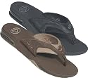 Reef Leather Fanning Sandals