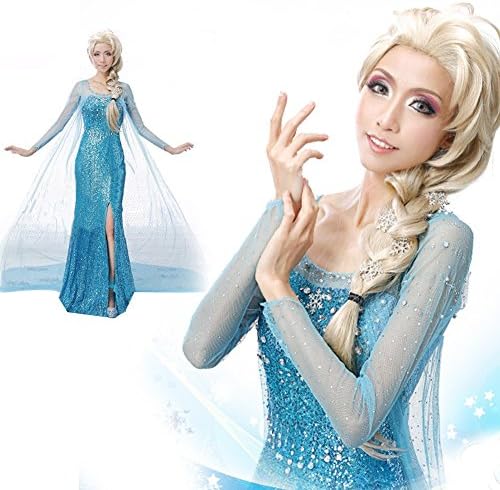Valley Wear Adult Woman's Frozen Elsa Costume Party Dress XXL
