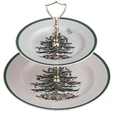 Spode Christmas Tree Double Tier Tray