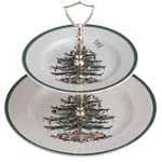 Spode Christmas Tree Double Tier Tray