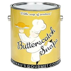 Flathau's Fine Foods Gourmet Cookies, Butterscotch Snaps, 16-Ounce Can