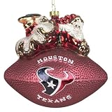 Houston Texans NFL Peggy Abrams Football Ornament 5.5