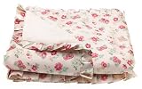 Waverly® Petite Rose Plush/Satin Blanket