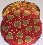 Gourmet Food : Scott's Cakes Peanut Butter Pretzel Nuggets in a Heart Tin