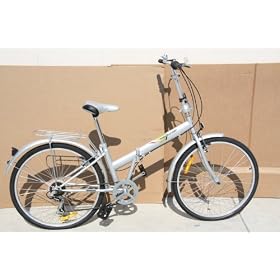 Victory Model A09 - 26 Deluxe Folding Bicycle with 6-speed Shimano Shifting Gear by