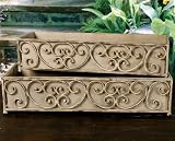 51YZX40IAhL. SL160 Set of 2 Iron Dover Scroll Window Box/deck Planters