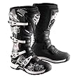 Fox Racing Comp 5 Men's MX Motorcycle Boots w/ Free B&F Heart Sticker Bundle - Black/White