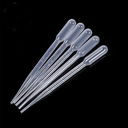 katito White 3ML Disposable Plastic Eye Dropper Set Transfer Graduated Pipettes (20 PCS) by katito