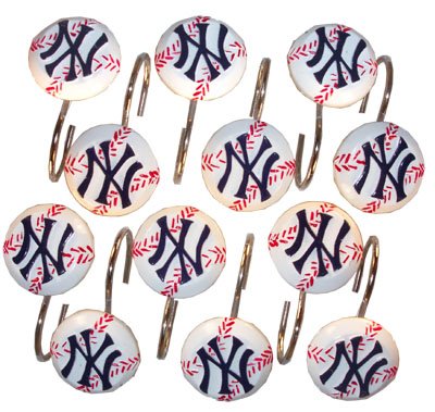 New York Yankees Shower Hook Set