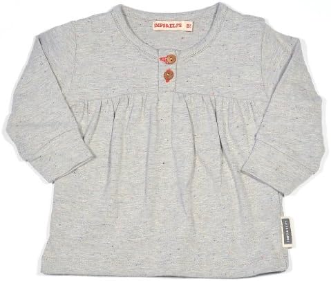Imps and Elfs Baby and Girl Tee in Whisper Grey-2T