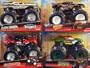 Hot Wheels Diecast Monster Jam Tour Favorites Dragons Breath Cuttin Coroners Ninja Turtles Arachnaphobia Scale 1/55