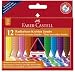 Faber Castell 122540 - Grip Radierbare Kreide Jumbo 12er Etui 12 verschiedene Farben