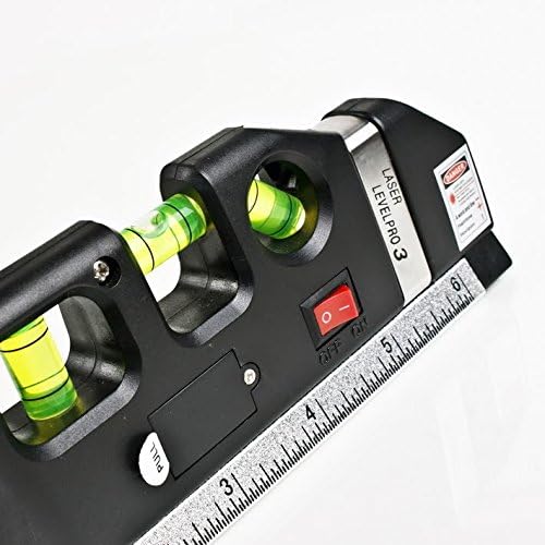 NISONTOP® Multipurpose Laser Level laser measure Line 8ft+ Measure Tape Ruler Adjusted Standard and Metric Rulers