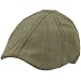 Men's Light Summer Curve Duck Bill Houndstooth Ivy Cabbie Hat Cap Gray 56cm S/M