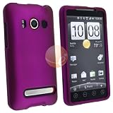 GTMax Durable Rubber Silicone Cover - Dark Purple for HTC EVO 4G