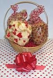 Gourmet Food : Scott's Cakes Large Nut Lovers Cookie Basket with Handle Heart Wrapping
