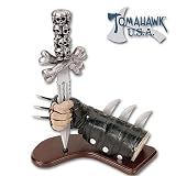 Skull Dagger with Leather Glove Display