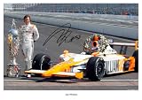 DAN WHELDON INDY 500 SIGNED PHOTO AUTOGRAPH PRINT POSTER A4 12X8 INCHES