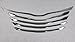 Generic 5PCS Car Chrome Front Grill Grille Cover Trim Trims Fit For Toyota Sienna 2015 2016 2017