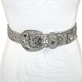 51YZqoxRRaL. SL160  ElieBelts Womens Rhinestone Belt