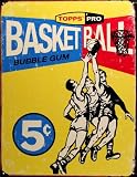 Topps 1957 Basketball Metal Tin Sign 12.5W x 16H , 13x16