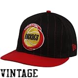 New Era Houston Rockets Black-Red 9FIFTY Pinstripe Snapback Adjustable Hat