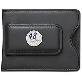 LogoArt Jimmie Johnson Enamel Sterling Silver and Black Leather Money Clip