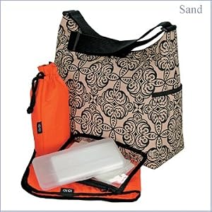 OiOi Designer Moroccan Hobo Diaper Bag (Color=S:Sand)