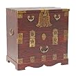 Handmade Antique Style 28" Oriental Hope Chest / Storage Trunk With Brass Trim