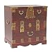 EXP Handmade Antique Style 28" Oriental Hope Chest / Storage Trunk With Brass Trim