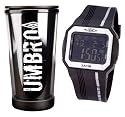 Umbro Gents Lcd Watch and Flask Gift Set
