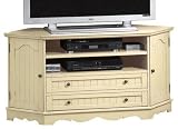 French Country Corner Tv Stand W / 2 Drawers, 26