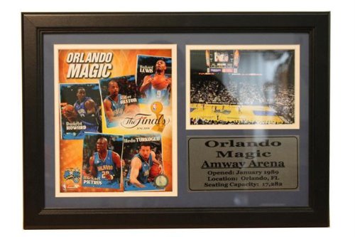 2009 Orlando Magic NBA Finals 12x18 Photo Stat Frame - Framed NBA Photos, Plaques and Collages