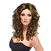 Per�cke Braun Locken braune Perr�cke Kost�m Fasching
