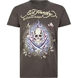 ED HARDY Two Swords Skull Mens T-Shirt