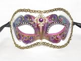 Purple Colombina Arco Venetian Masquerade Mask