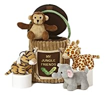 Aurora World Baby Talk My Jungle Friends Carrier Plush, 8