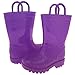 Capelli New York Toddler Girls Shiny Solid Opaque Casual Rainboot