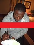 Brandon Flowers Autographed Kansas City Chiefs Logo Football W/PROOF, Picture of Brandon Signing For Us, Virginia Tech Hokies