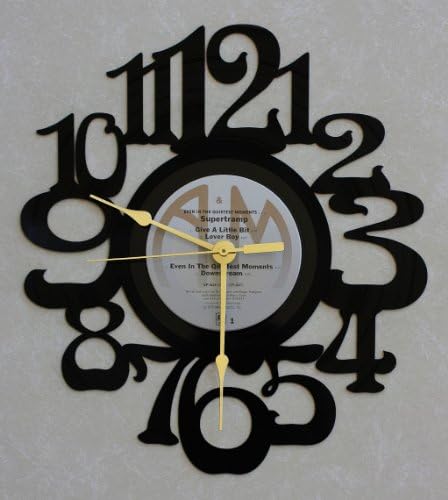 SUPERTRAMP ~ EVEN IN THE QUIETEST MOMENTS ~ Wall Clock made from the Vinyl Record LP ~ Recycled LP Vinyl Record/Album Clock ~ Decorative & Functional Art!