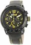 Carbon 14 Men's W2.2 Water 3H iBeam Technology Black and Orange Dial Watch