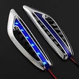 Safe Driving Chrome Plating Blue Lens LED Roadster Coupe Turbo Racing Car SUV Truck... by Astra Security