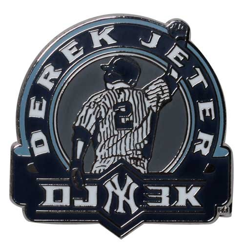 New York Yankees #2 Derek Jeter 3000 Hits Primary Logo Collectible Pin ()