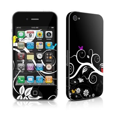 Apple iPhone 4用スキンシール【Tweet Dark】
