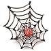 Vintage Style Ruby Charlotte Spider Web Austrian title=