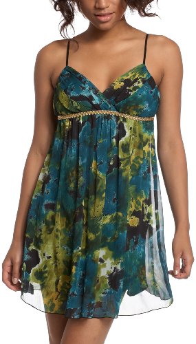 Ruby Rox Juniors' Floral Chiffon Babydoll Dress