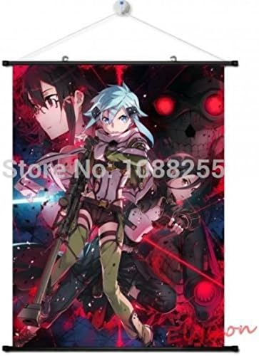 Anime and Movie sword art online SAO Gun Gale Online GGO Sinon Wall Scroll Poster